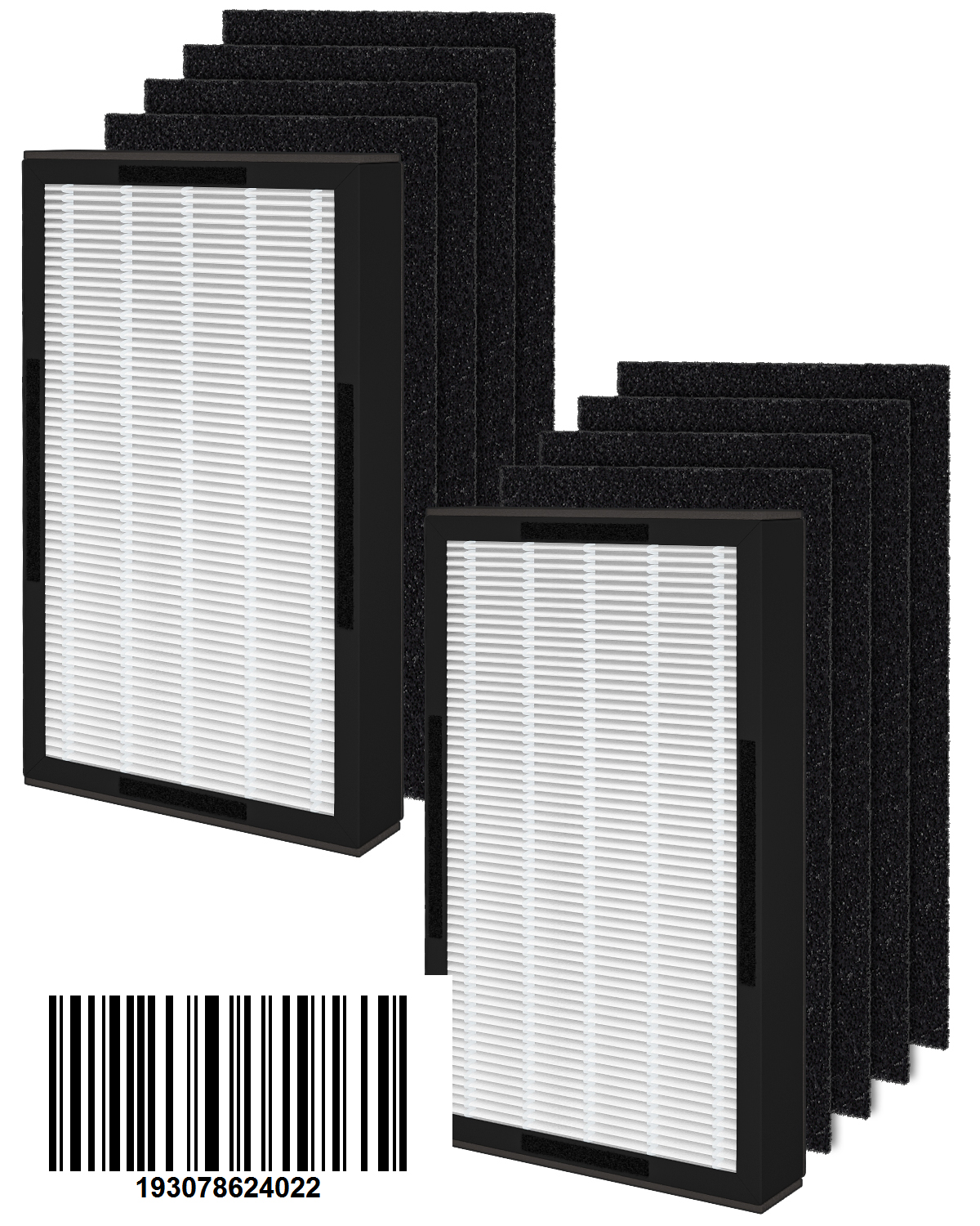  Fil-fresh 2-Pack FLT4100 Filter Value Combo, True HEPA Filter E Compatible with Germ Guardian AC4100 Air Purifier